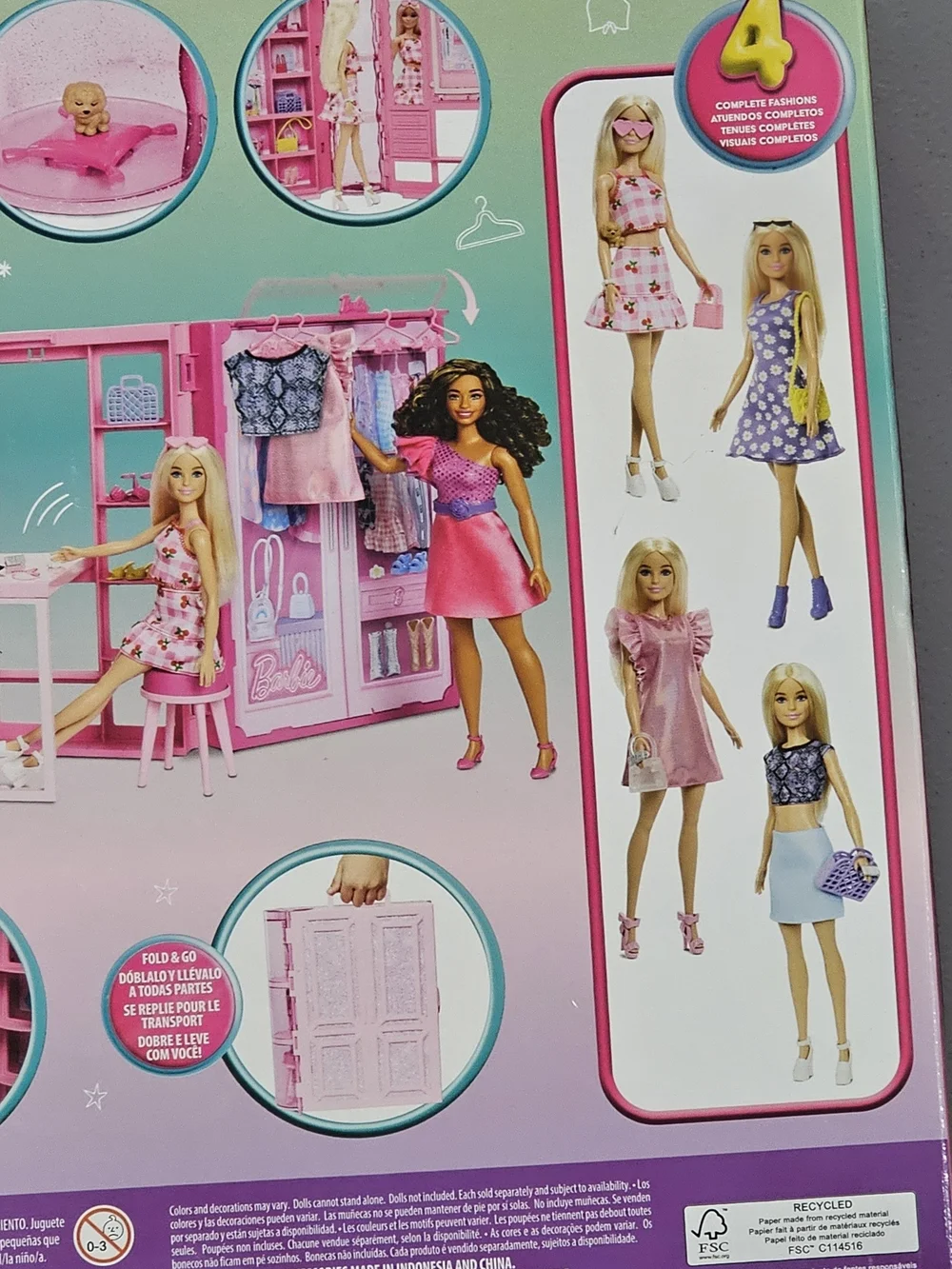 Barbie Pink Dream Closet Playset with Accessories